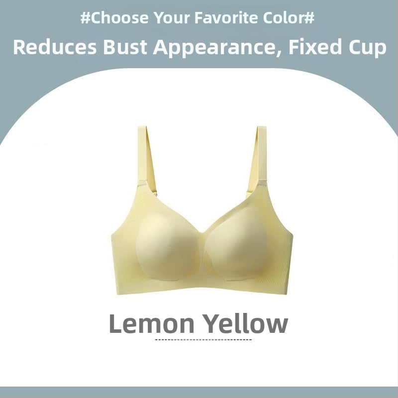 Sutien fără cusături pentru bust mare — fără sârmă, susținere, anti-cădere, cupe turnate ultra-subțiri, bretele reglabile
