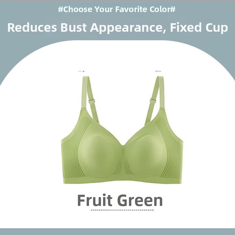 Sutien fără cusături pentru bust mare — fără sârmă, susținere, anti-cădere, cupe turnate ultra-subțiri, bretele reglabile