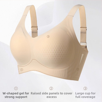 Sileda push-up rinnahoidja suve mudel, nähtamatu all, õhukesed mold cups, fikseeritud topeltõlad, tagant neli konksuregistrit, nailon koos spandex voodriga 30–50%