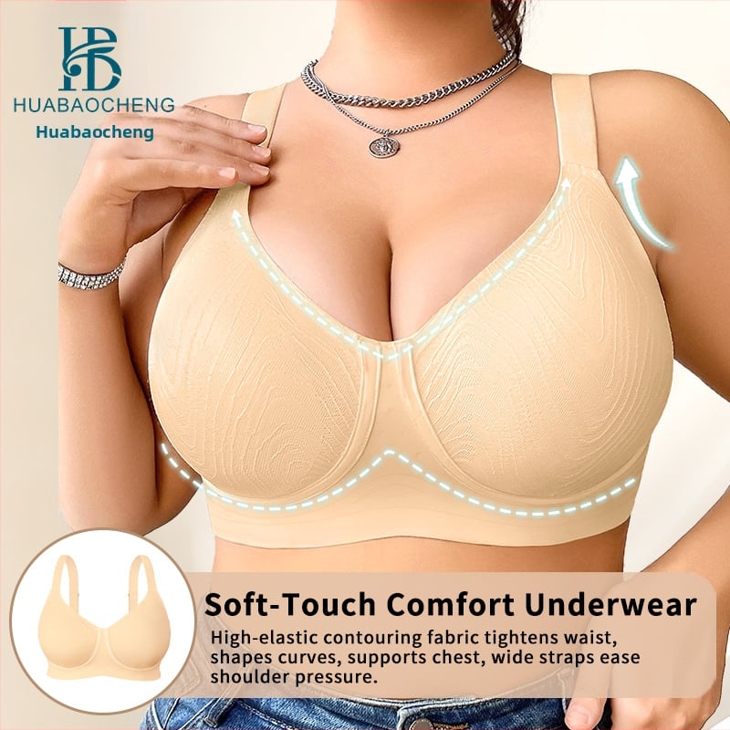 Bezšuvju krūšturis lielām izmēram, atbalsts un pacelšana, neilona audums, pilnas kupas, plānas formētas kupas, fiksētas dubultās siksnas, aizmugurē četrās rindās aizdare