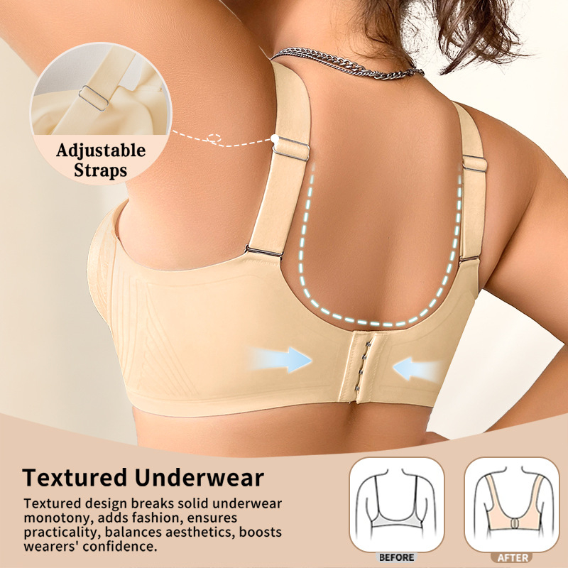 Bezšuvju krūšturis lielām izmēram, atbalsts un pacelšana, neilona audums, pilnas kupas, plānas formētas kupas, fiksētas dubultās siksnas, aizmugurē četrās rindās aizdare