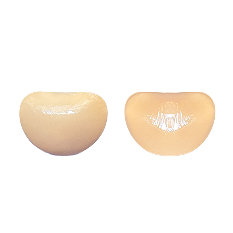 Krūšturis ar dubulti līmējamām spilventiņiem – bieza silikona putas, push-up, elpojošs, neredzams mazām krūtīm