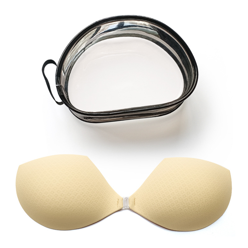 Silicone krūšu plāksteris pacēlumam, plāns un elpojošs, rombu formas spraugas, neuzkrītošs krūštura spilventiņš kāzu tērpam