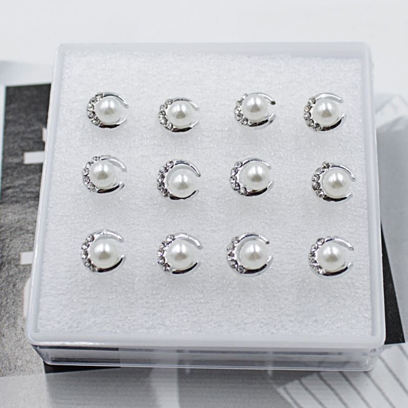 Naistele mõeldud kõrvarõngad, hüpoallergilised plastist põhikadmega, kristallide ja pärlitega, pastorali stiil, roostevabast terasest postid, kevad 2025