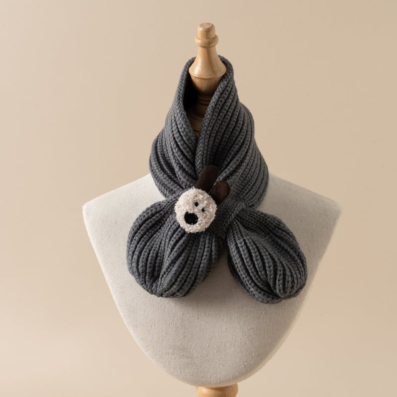 Dječji križno pleteni šal za vrat za jesen i zimu, unisex (Unisex • Jesen/Zima • Križni dizajn • Zvjezdani uzorak)