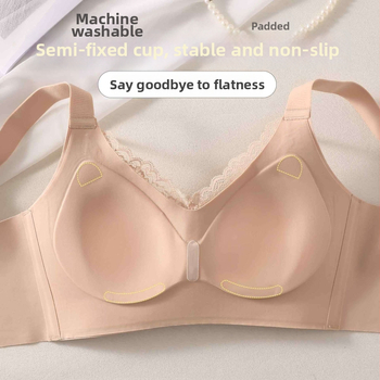 Rinnahoidja ülemise toega, 3/4 kauss, õhukesed vormitud kausid, fikseeritud õlapaelad, selja nelja rea konksu sulgemine