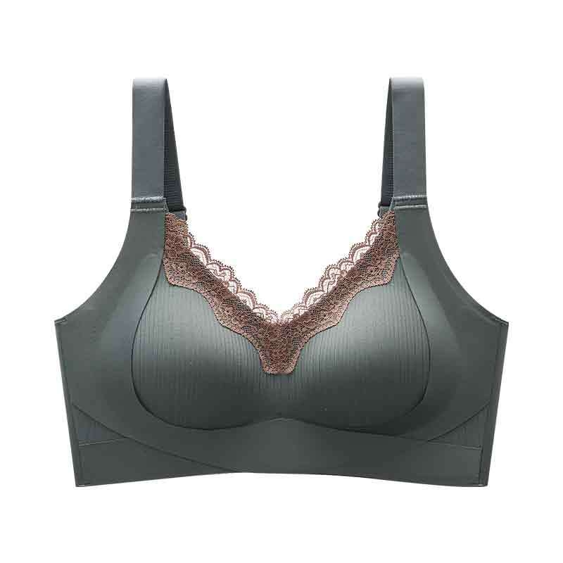 Rinnahoidja ülemise toega, 3/4 kauss, õhukesed vormitud kausid, fikseeritud õlapaelad, selja nelja rea konksu sulgemine