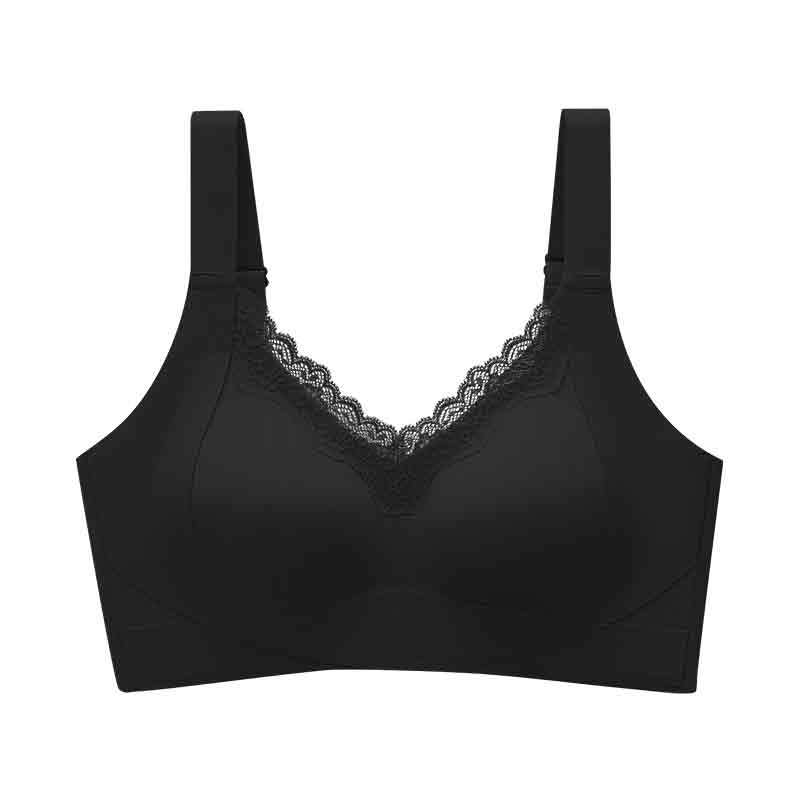 Rinnahoidja ülemise toega, 3/4 kauss, õhukesed vormitud kausid, fikseeritud õlapaelad, selja nelja rea konksu sulgemine