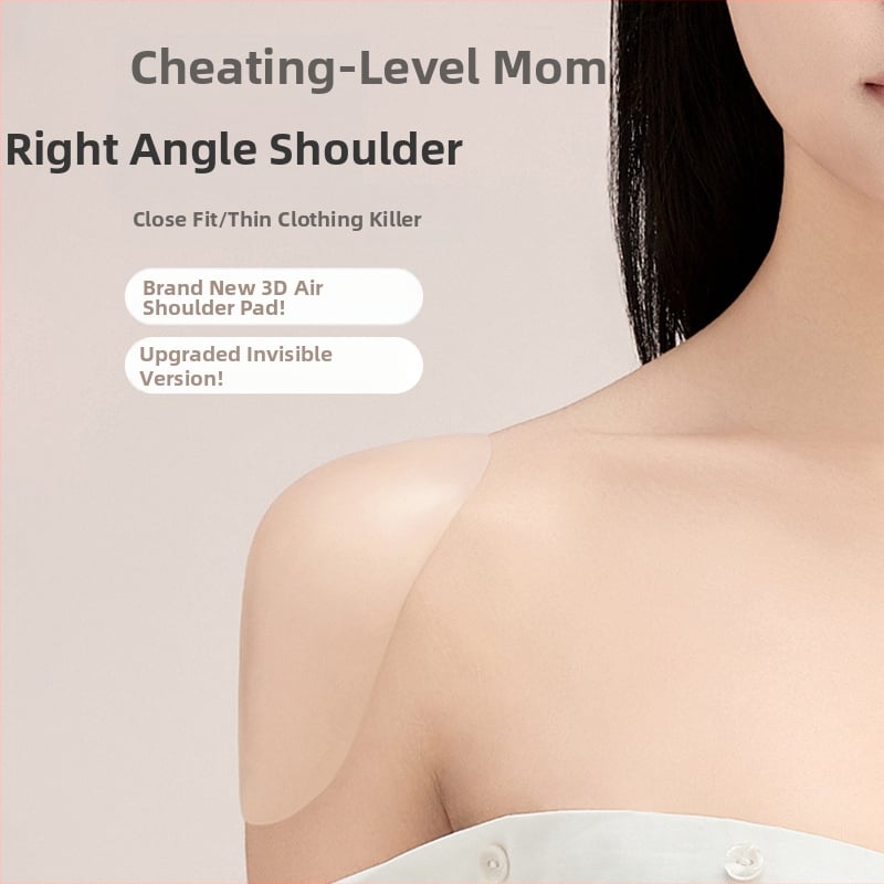 Silikona plecu spilvens – taisnā leņķa stiprinājums, biezināts, pretslīdēšanas, nemanāms