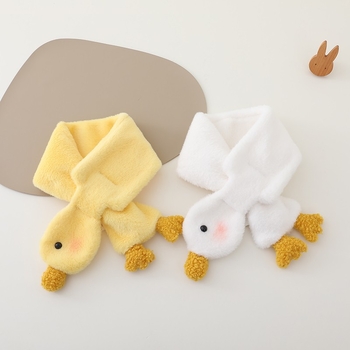 Dječji šal, unisex, cartoon uzorak, topao pliš materijal za jesen i zimu