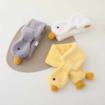 Dječji šal, unisex, cartoon uzorak, topao pliš materijal za jesen i zimu