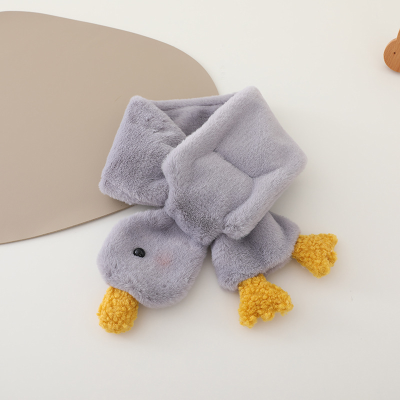 Dječji šal, unisex, cartoon uzorak, topao pliš materijal za jesen i zimu