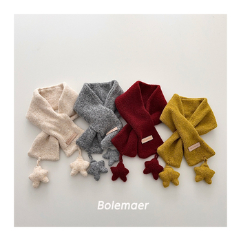 Dječji vuneni šal, pleteni, uzorak crtani, pravokutni oblik, japansko-korejski stil, zima/jesen