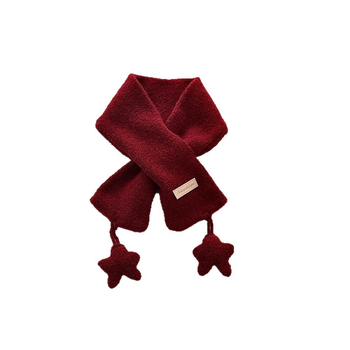 Dječji vuneni šal, pleteni, uzorak crtani, pravokutni oblik, japansko-korejski stil, zima/jesen