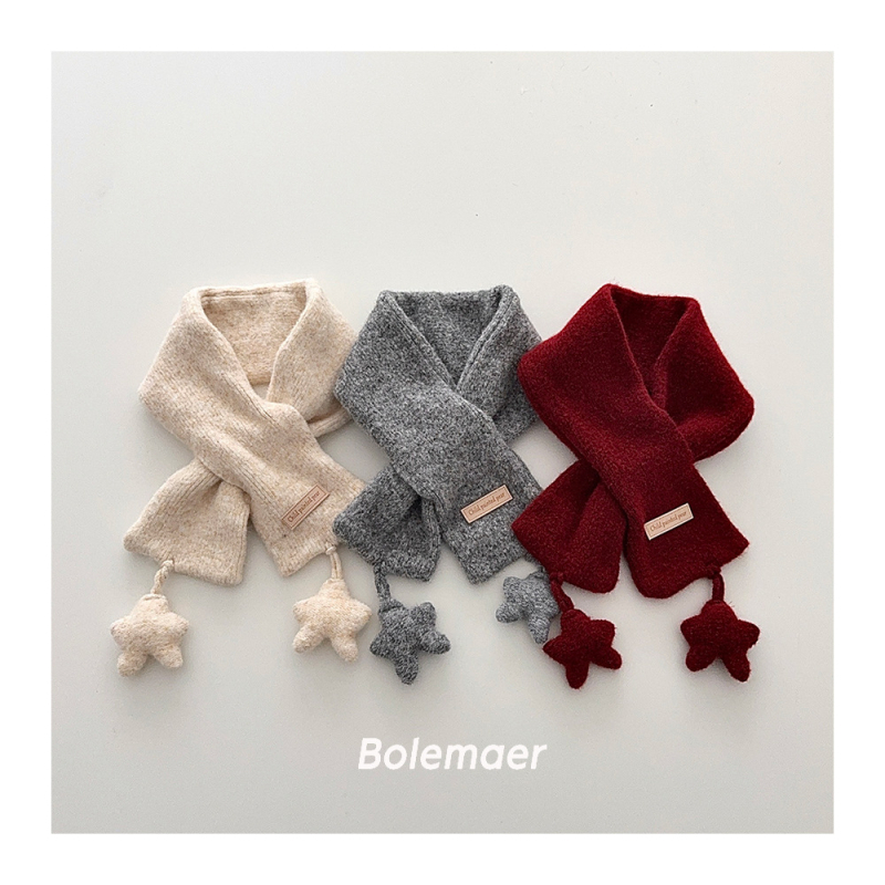 Dječji vuneni šal, pleteni, uzorak crtani, pravokutni oblik, japansko-korejski stil, zima/jesen