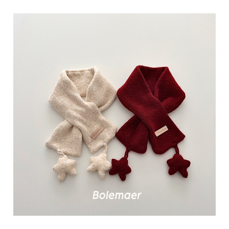 Dječji vuneni šal, pleteni, uzorak crtani, pravokutni oblik, japansko-korejski stil, zima/jesen