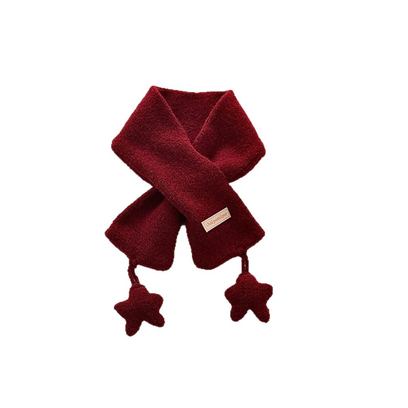 Dječji vuneni šal, pleteni, uzorak crtani, pravokutni oblik, japansko-korejski stil, zima/jesen