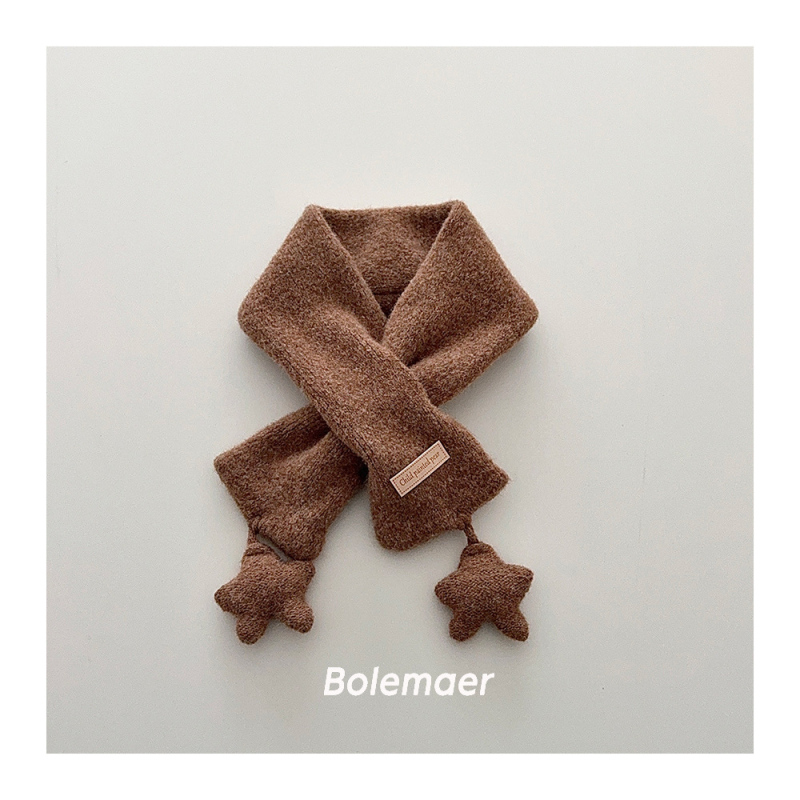 Dječji vuneni šal, pleteni, uzorak crtani, pravokutni oblik, japansko-korejski stil, zima/jesen