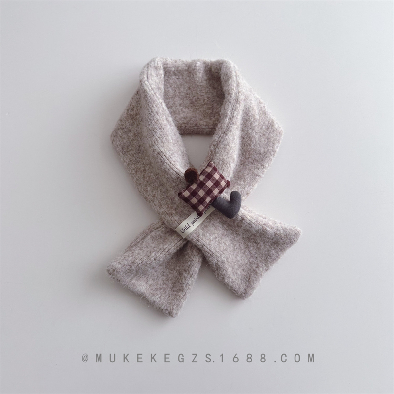 Šal – Unisex pleteni dodatak, akrilna/lažna vunena smjesa, jednostavno tkanje, jednobojni uzorak, zadržava toplinu