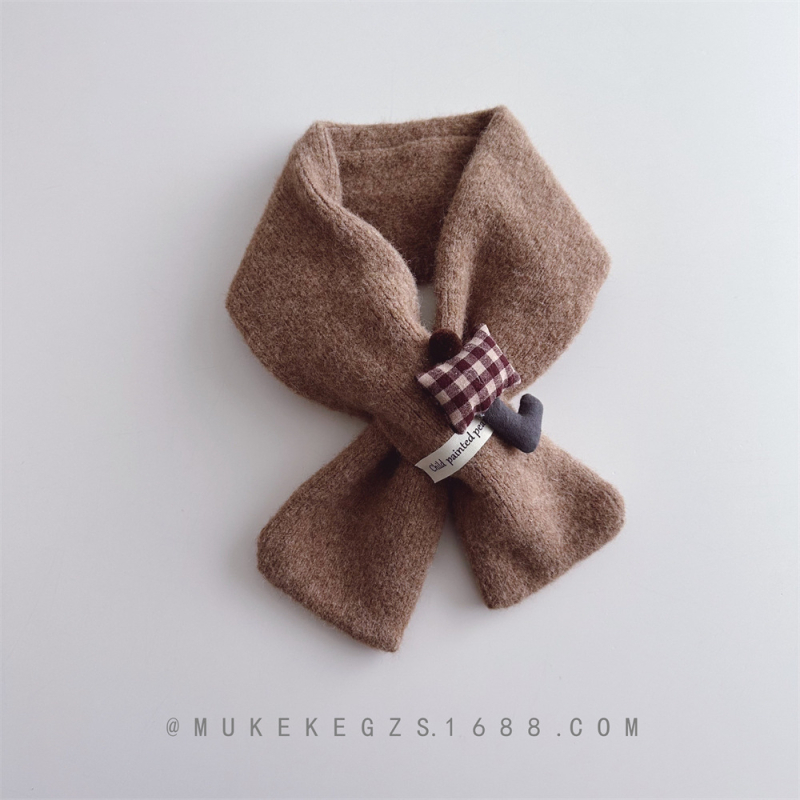 Šal – Unisex pleteni dodatak, akrilna/lažna vunena smjesa, jednostavno tkanje, jednobojni uzorak, zadržava toplinu