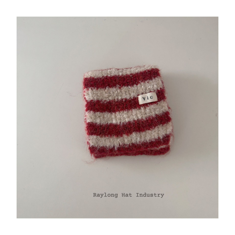 Šal za bebe, vuneni pleteni s prugastim uzorkom, unisex, topao i mekan, svestran srednje duljine