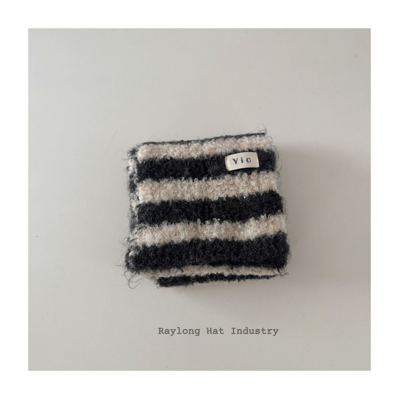 Šal za bebe, vuneni pleteni s prugastim uzorkom, unisex, topao i mekan, svestran srednje duljine