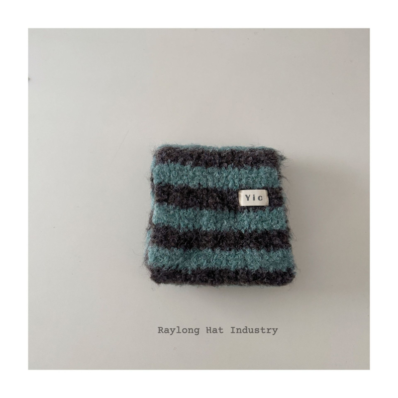 Šal za bebe, vuneni pleteni s prugastim uzorkom, unisex, topao i mekan, svestran srednje duljine