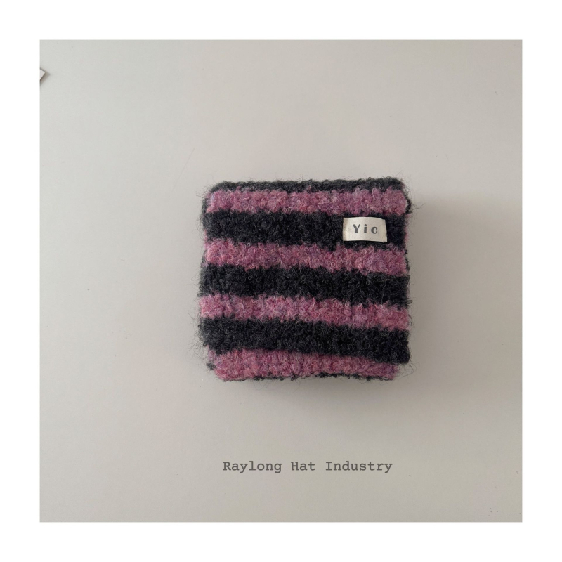 Šal za bebe, vuneni pleteni s prugastim uzorkom, unisex, topao i mekan, svestran srednje duljine