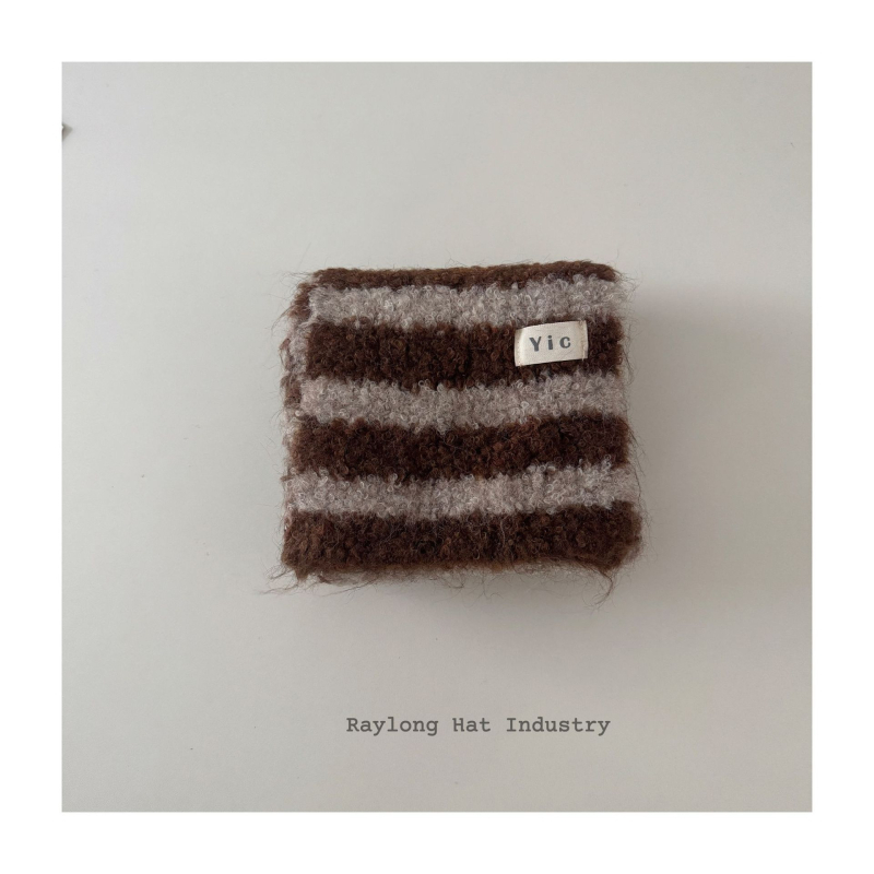 Šal za bebe, vuneni pleteni s prugastim uzorkom, unisex, topao i mekan, svestran srednje duljine