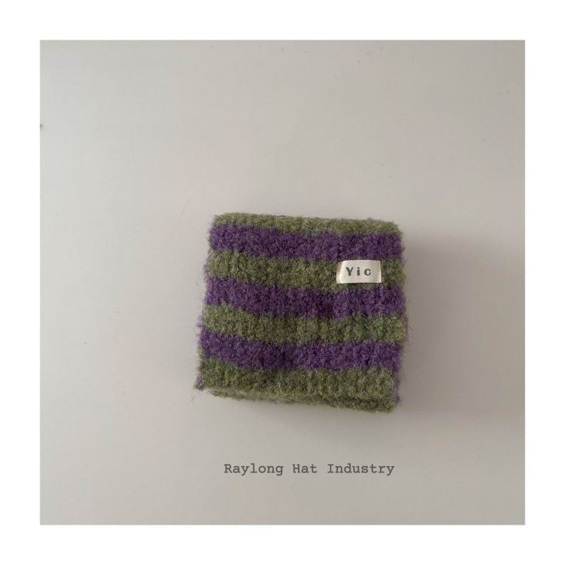 Šal za bebe, vuneni pleteni s prugastim uzorkom, unisex, topao i mekan, svestran srednje duljine