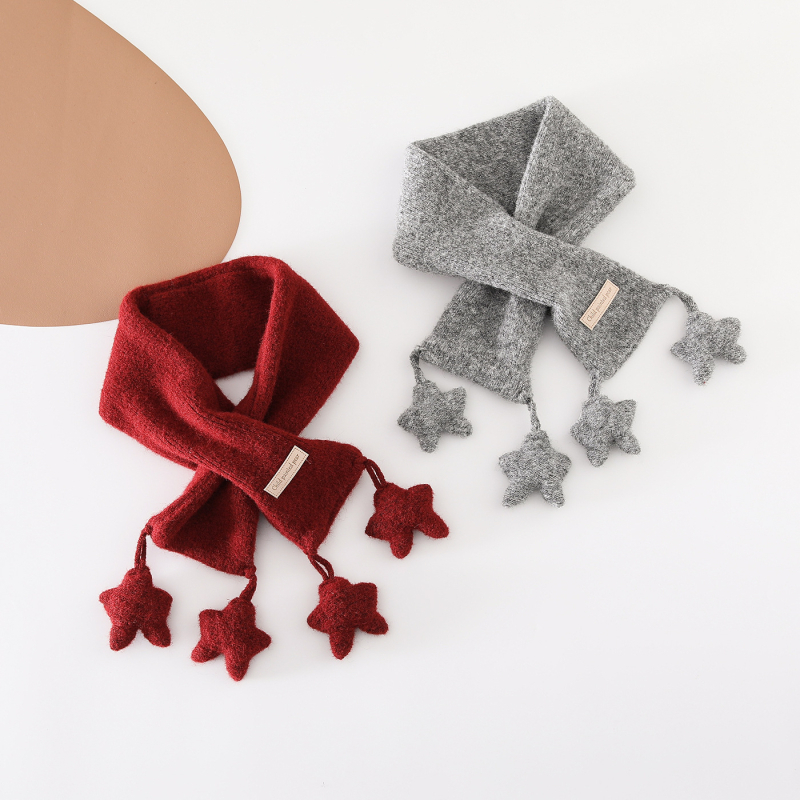 BeBi šal, unisex, zima, monohromatski uzorak, vunen