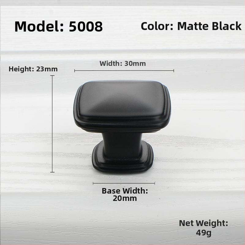 Stalčiaus rankena iš cinko lydinio, Europos stilius, vienos skylės, modelis 5009, tinka stalčiams