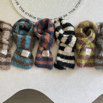 Šal kašmira, prugast uzorak, zadržava toplinu, Zima 2025