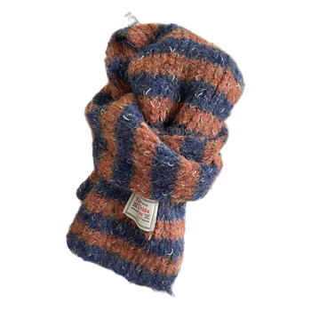 Šal kašmira, prugast uzorak, zadržava toplinu, Zima 2025