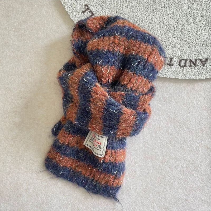 Šal kašmira, prugast uzorak, zadržava toplinu, Zima 2025