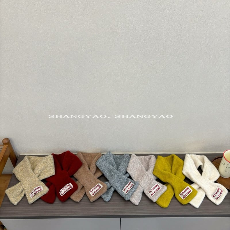 Dječji pleteni šal za zimu, vuna, jednostavna pletena tkanina, jednobojni uzorak, japansko-korejski stil