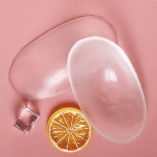 Protecție de umăr din silicon transparentă – invizibilă, autoadezivă, anti-derapantă, formă unghi drept