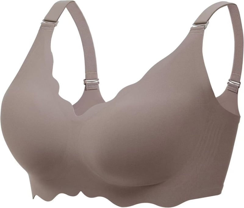 Sutien push-up fără cusur, cu bretele detașabile, cupă 3/4, material nylon cu căptușeală de spandex, Jelly Glue tehnologie