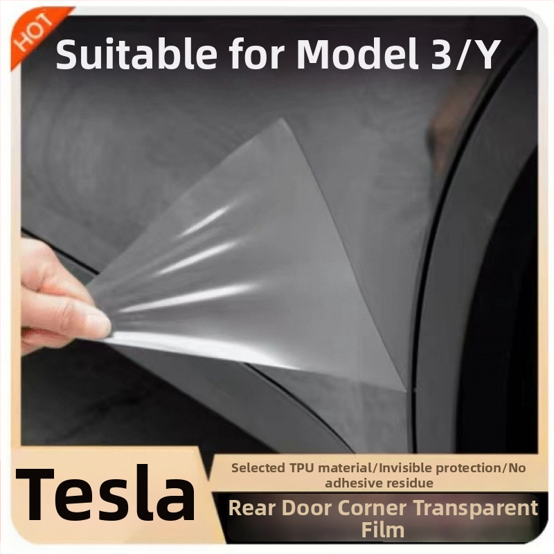 TPU филм за защита на задните врати за Tesla Model Y и Model 3 — съвместим, 1-годишна гаранция