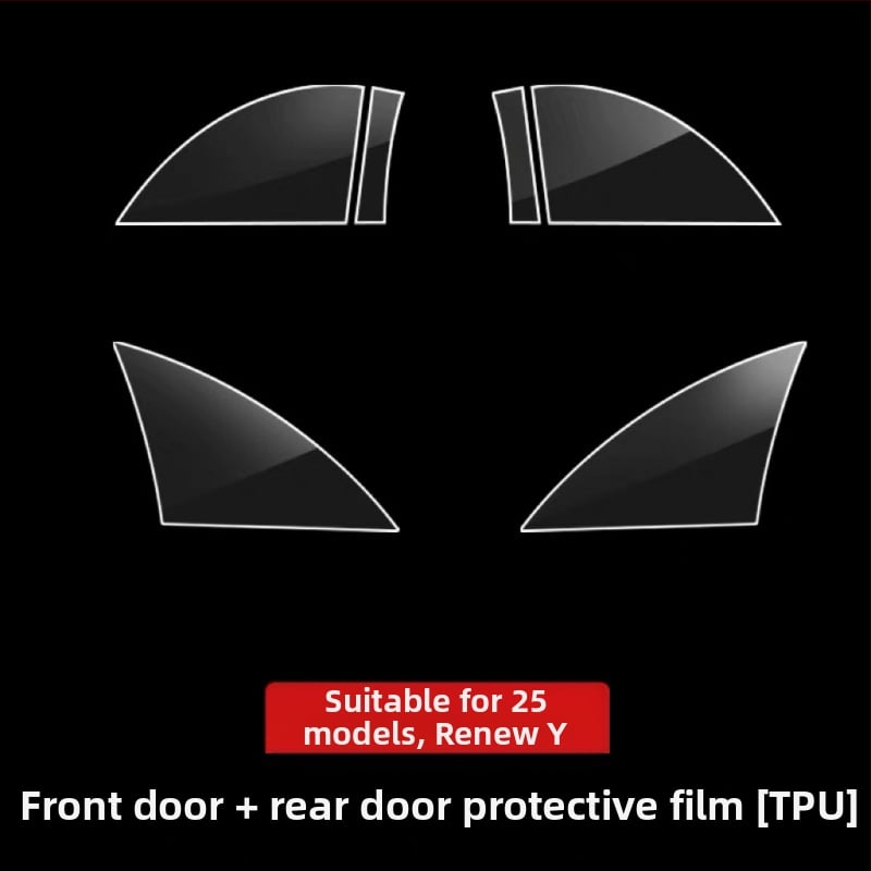 Folie TPU de protecție a ușii din spate pentru Tesla Model Y și Model 3 — compatibilă, garanție de 1 an