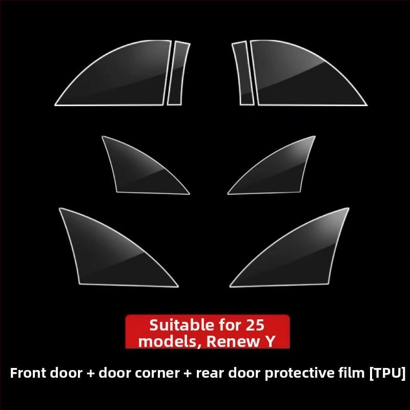 Folie TPU de protecție a ușii din spate pentru Tesla Model Y și Model 3 — compatibilă, garanție de 1 an