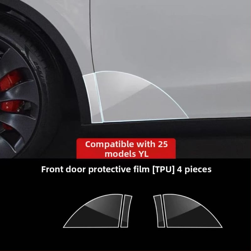 Folie TPU de protecție a ușii din spate pentru Tesla Model Y și Model 3 — compatibilă, garanție de 1 an