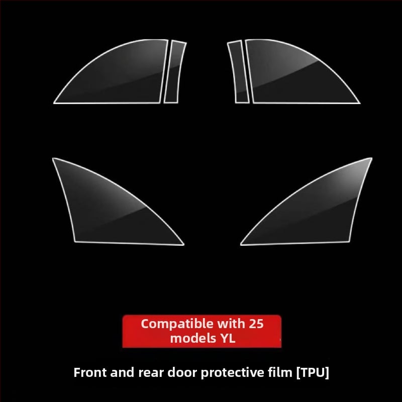 Folie TPU de protecție a ușii din spate pentru Tesla Model Y și Model 3 — compatibilă, garanție de 1 an