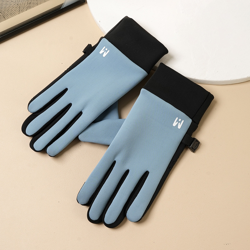 Unisex dječje rukavice s prstima, tekstilni materijal, toplo, korejski stil, jednobojni uzorak, za uzrast 3–15 godina