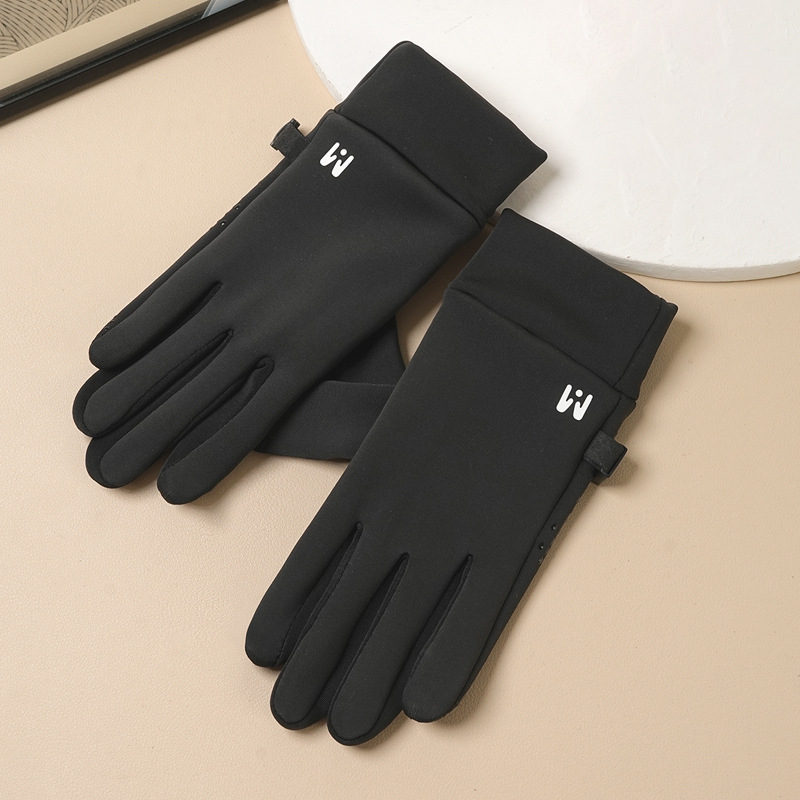Unisex dječje rukavice s prstima, tekstilni materijal, toplo, korejski stil, jednobojni uzorak, za uzrast 3–15 godina
