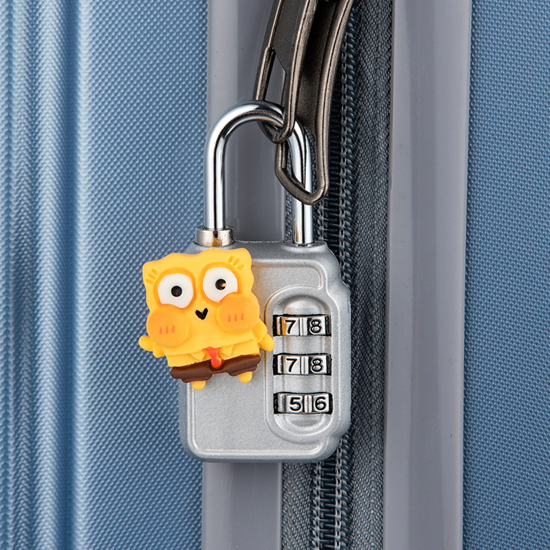 Karikatūras paroles mehāniska aizslēga skapis un bagāžai – cinka sakausējums, slēdzenes stieņa biezums 3.7 mm, stieņa attālums 11 mm, modelis yx-kkmms, mūsdienīgs minimālisma stils