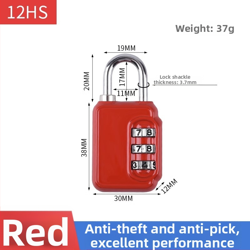 Karikatūras paroles mehāniska aizslēga skapis un bagāžai – cinka sakausējums, slēdzenes stieņa biezums 3.7 mm, stieņa attālums 11 mm, modelis yx-kkmms, mūsdienīgs minimālisma stils