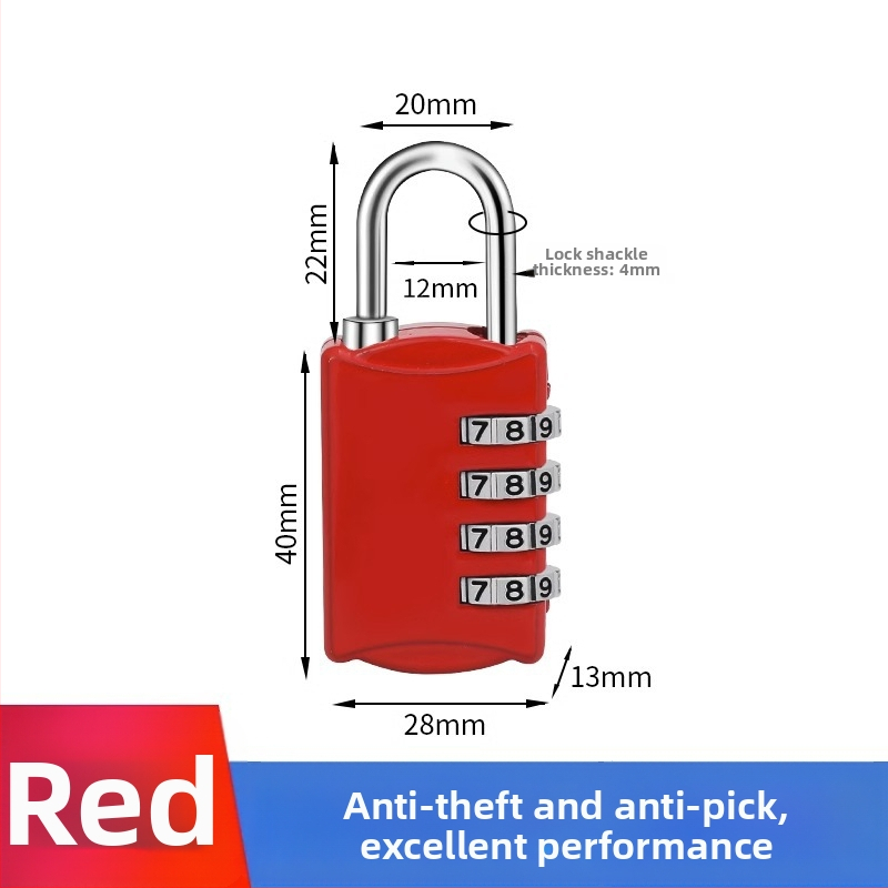 Karikatūras paroles mehāniska aizslēga skapis un bagāžai – cinka sakausējums, slēdzenes stieņa biezums 3.7 mm, stieņa attālums 11 mm, modelis yx-kkmms, mūsdienīgs minimālisma stils
