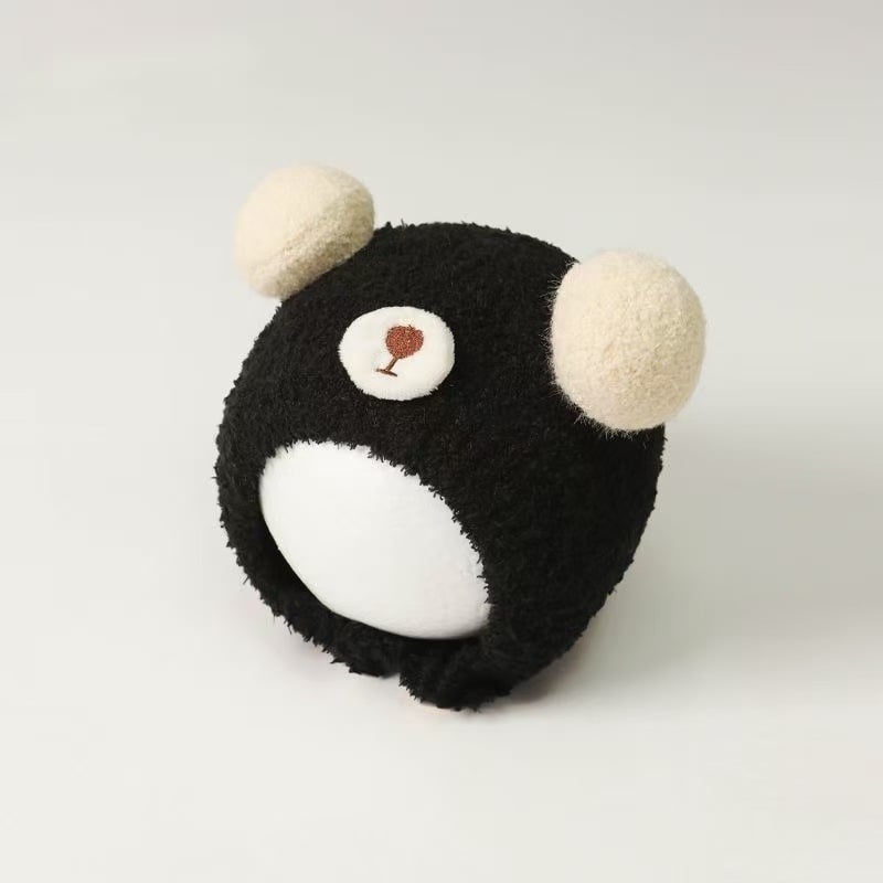 Dječja zimska pletena kapa s zaštitom za uši, topla, za dob 0–12 mjeseci, kupolasti oblik