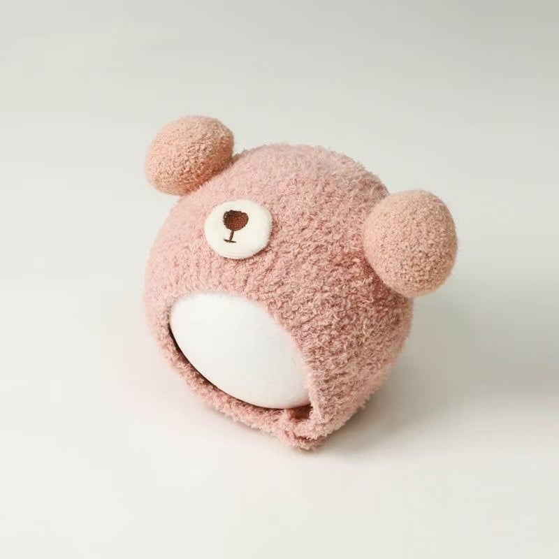 Dječja zimska pletena kapa s zaštitom za uši, topla, za dob 0–12 mjeseci, kupolasti oblik